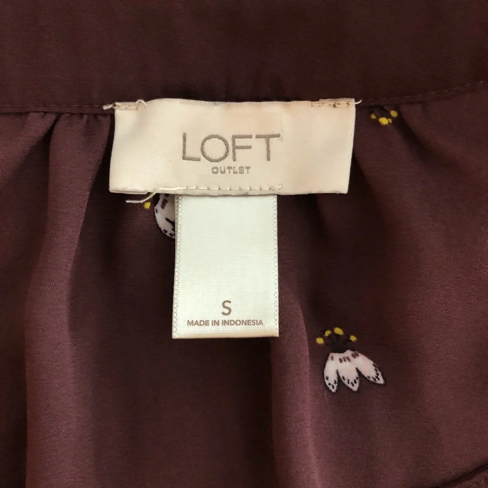 Loft long sleeve floral blouse - Picture 5 of 7